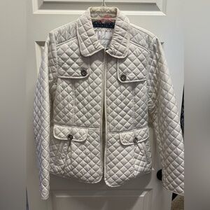 Weatherproof White Quilted Jacket Sz M